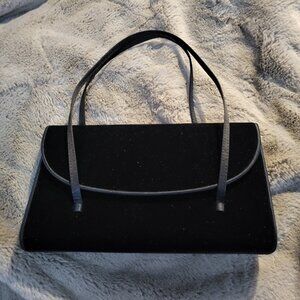 Elegant, Luxurious Black Velvet Ann Taylor Shoulder bag/purse. New, Unused Cond.